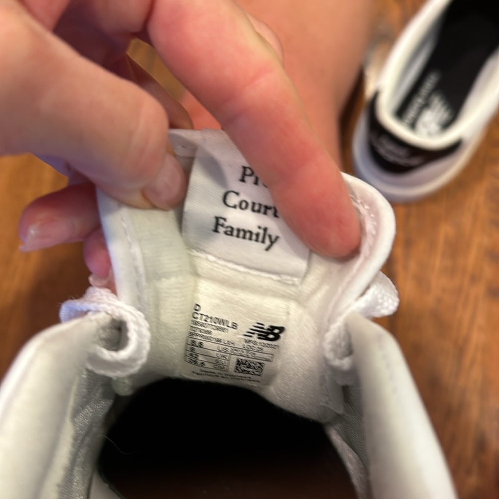 New Balance White and Black Sneakers - Picture 7 of 7
